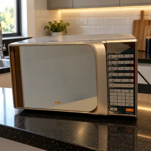 Micro-ondas Midea Liva Grill Prata/Dourado Espelhado de 30 Litros