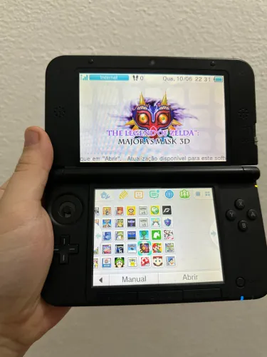 Nintendo 3DS XL Destravado Na Caixa + 200 Jogos instalados + Case + Manuais