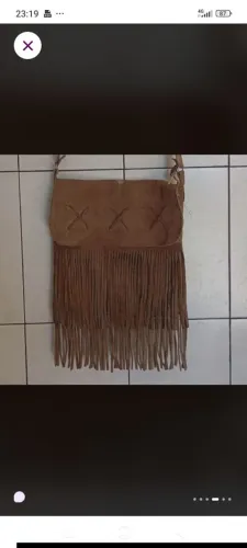 Bolsa de couro legítimo marrom
