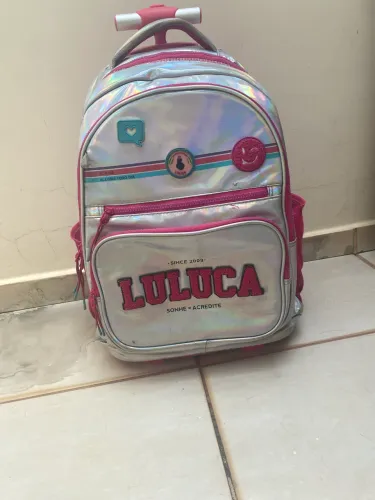 Mochila da Luluca infantil de rodinhas
