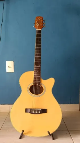 Violão eletroacústico Giannini Performance GSF-1D CEQ Natural com afinado imbutido