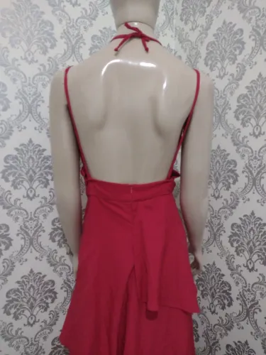 Vestido longo vermelho