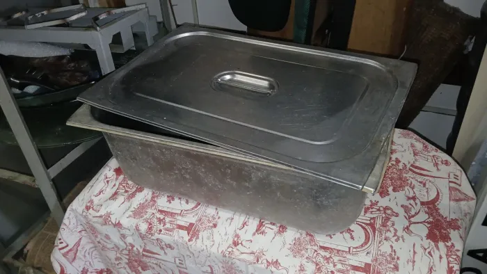 Cuba Gastronômica Inox com Tampa (53x33x15cm) - Cozinha Industrial
