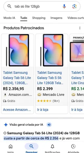 Vendo tablet Galaxy tab s6 lite