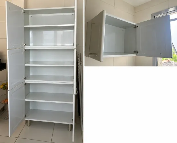 Armário de cozinha branco 
