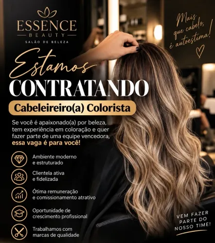 ESTAMOS CONTRATANDO! Cabeleireiro(a) Colorista