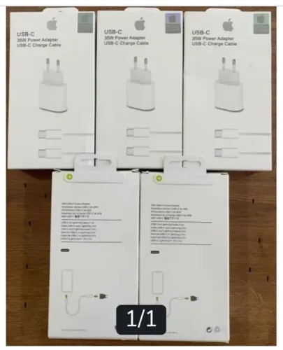 Carregador iPhone 15 16 17 35W Fonte USB-C Cabo Tipo C de 1M Original