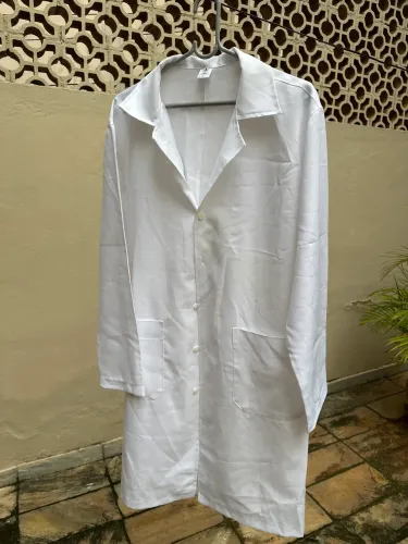 Jaleco Branco Unissex - Manga Longa