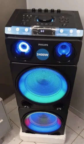CAIXA DE SOM PHILIPS 2400W - NOVÍSSIMA! 2 meses de uso