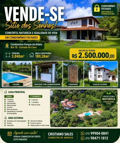 Vendo sítio, linha verde, excelente casa, área verde para eventos, piscina e esp gourmet