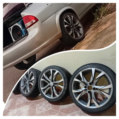Rodas 17 pneus novos
