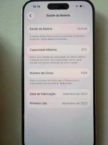 Iphone 15 pro 256 gb - usado