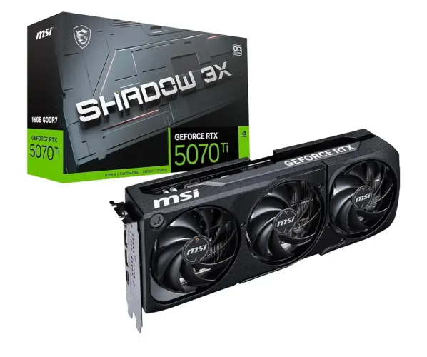 RTX 5070 Ti 16GB MSI Shadow 3x OC - Seminova | 5070ti 16 Gb