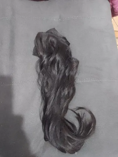 Cabelo Humano Liso Castanho Escuro