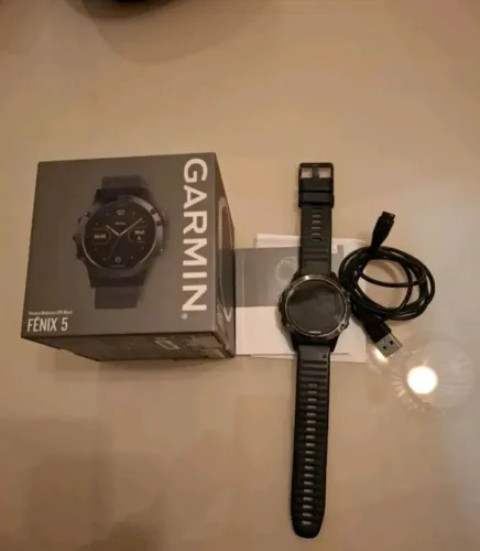 Garmin Fenix 5 Sapphire - Completo na Caixa