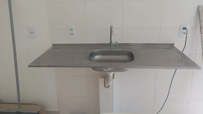 Pia de inox 1,20