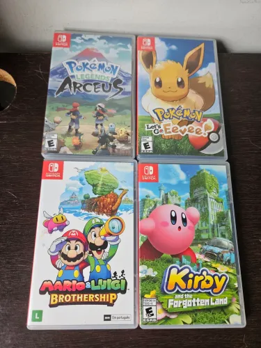 4 jogos de nintendo switch