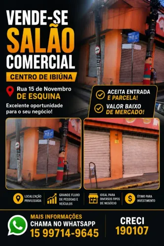 Salão comercial - XV de Novembro