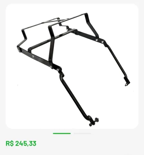 Suporte de baú da Mottu Sport 110 + Cavalete Central