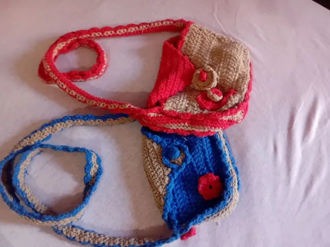 Kit 2 bolsas de croshe