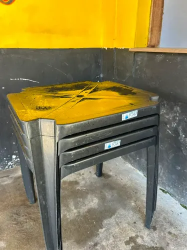 Mesas de plástico