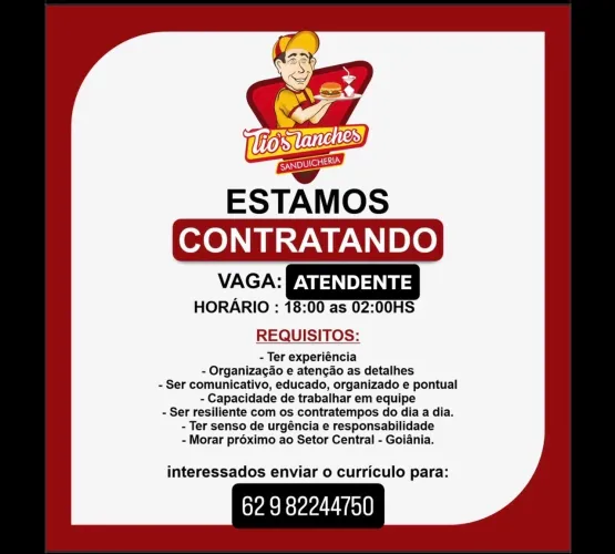 Vaga ATENDIMENTO