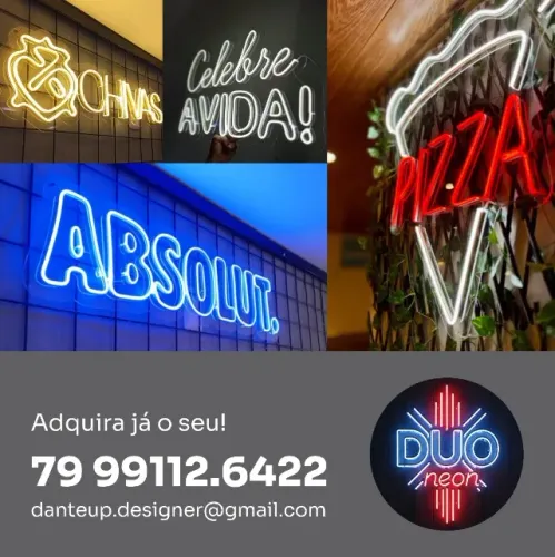 Placas em Acrílico e LED Neon: Fabricação Própria e Envio Rápido!