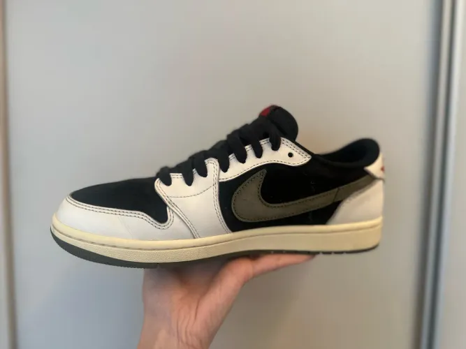 Tênis Air Jordan 1 Low x Travis Scott "Olive" - Linha Premium | Tamanho 40
