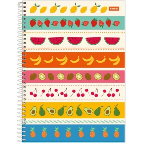 Caderno 1x1 Capa Dura Mid Feminino 80 fls. - Foroni