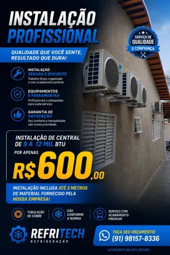 Instalação de ar condicionado