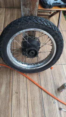 Roda completa Bros aro de alumínio 