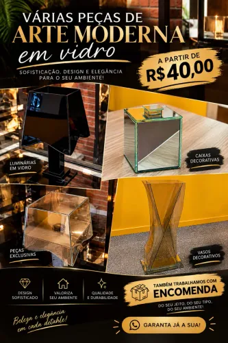 Peças em vidro