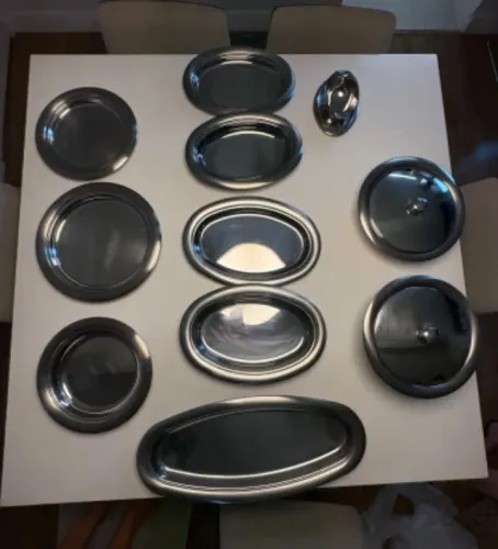 Kit Jantar Inox Completo
