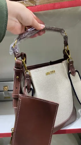 Bolsa Arezzo de Ombros Painel Frontal Texturizado Branco Feminina Premium