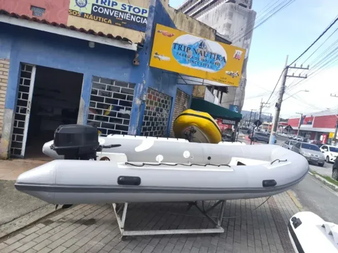 Embarcação inflável bote inflável 4,2 metros motor 25hp