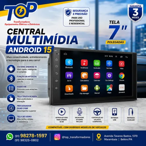 Central Multimídia Android 7"