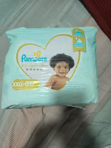 Fralda pampers premium care xxg