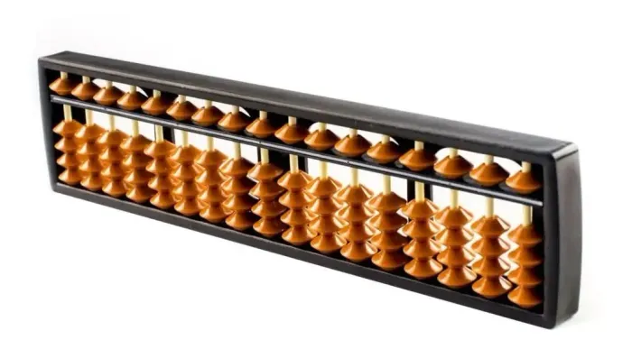 Ábaco Soroban Plástico 17 Colunas 26cm Ferramenta Educacional