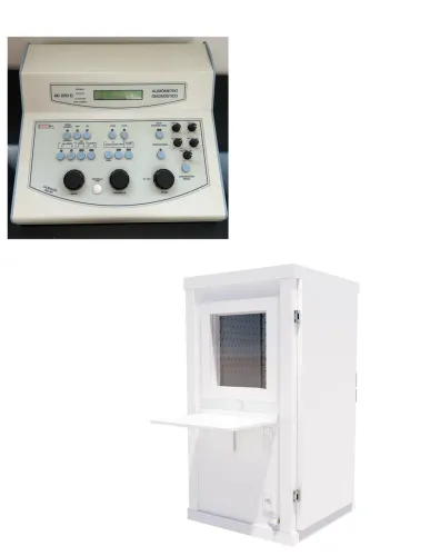 Audiômetro diagnóstico + Cabine acústica