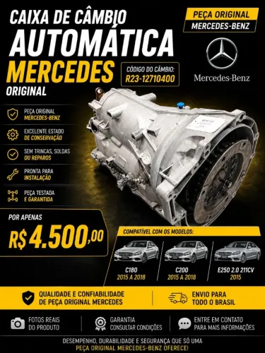 CAIXA DE CÂMBIO AUTOMATICA C200 2015 A 2018<br>