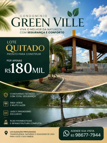 Condomínio Green Ville - Lote quitado