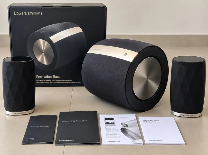 Raridade! Par estéreo formation flex e 1 Sub Formation Bass da Bowers & Wilkins
