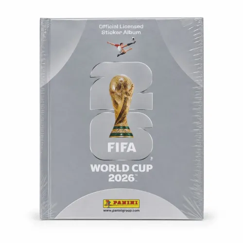 Álbum Copa 2026 Capa Dura Prata + Coleção Completa + Lata FIFA