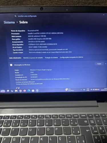 Notebook Lenovo 