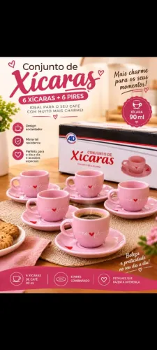 Conjunto de Xícaras para café - 90 ml