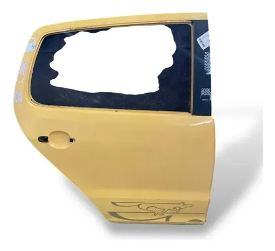 Porta Traseira Direita Vw Fox 2006 2010 Pelada Traseira Direita Amarelo