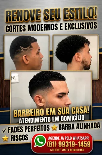 Barbeiro Profissional - Corte em Domicílio 