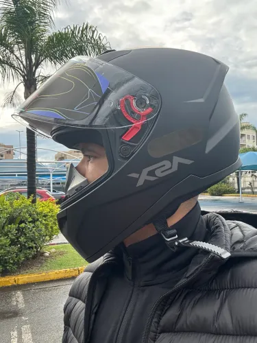 Capacete Moto Fechado ASX City Solid Preto Fosco tamanho 62