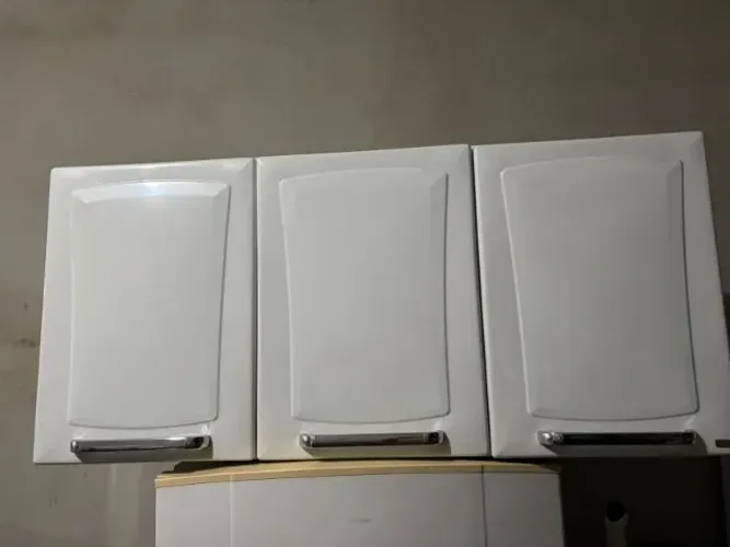 Armário Aéreo de Cozinha 3 Portas Branco Itatiaia