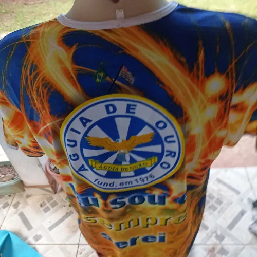Camisa da escola de samba água de ouro